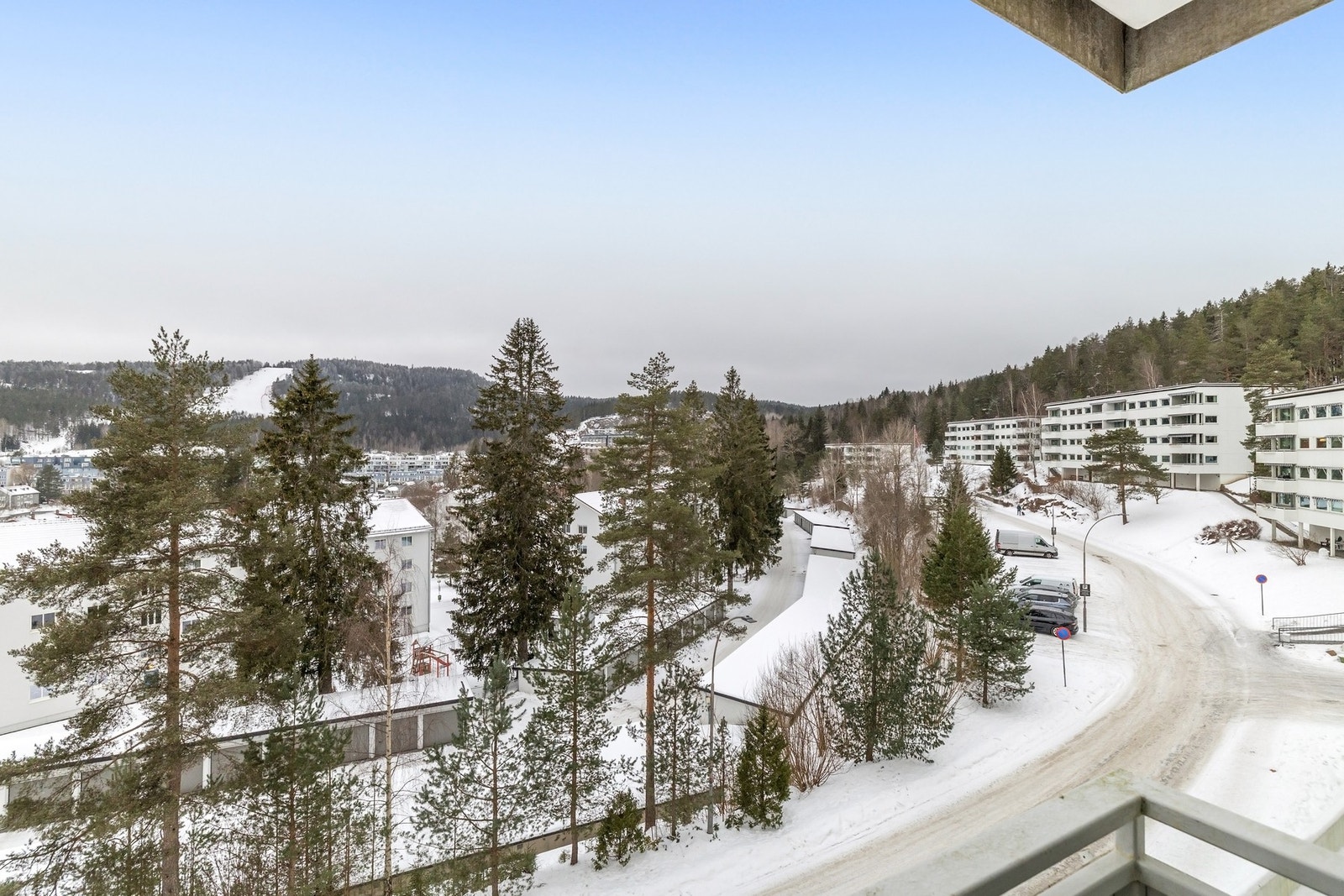 Utsikt fra nordvestvendtbalkong Galleribilde