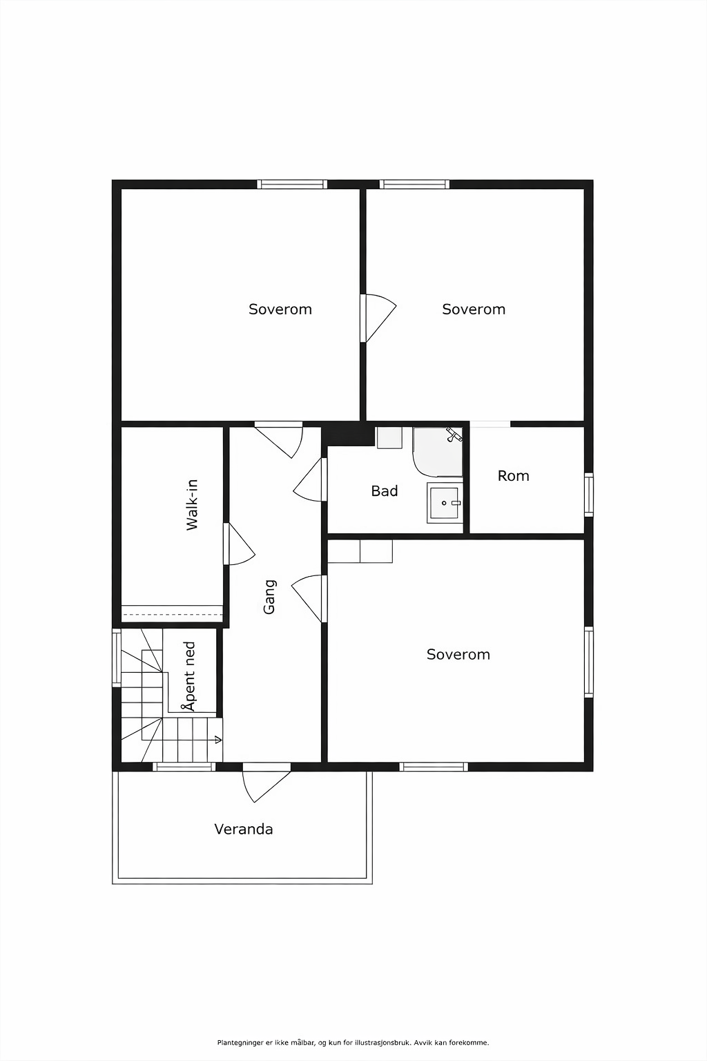 Plantegning 2.etasje Galleribilde