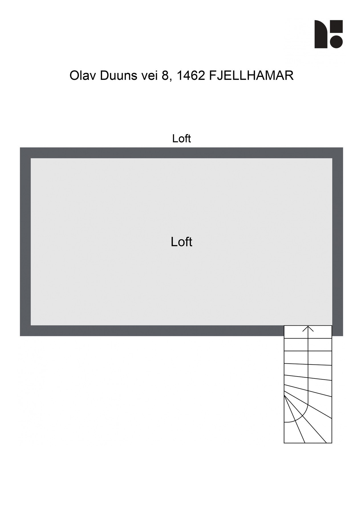 Plantegning - Loft Galleribilde