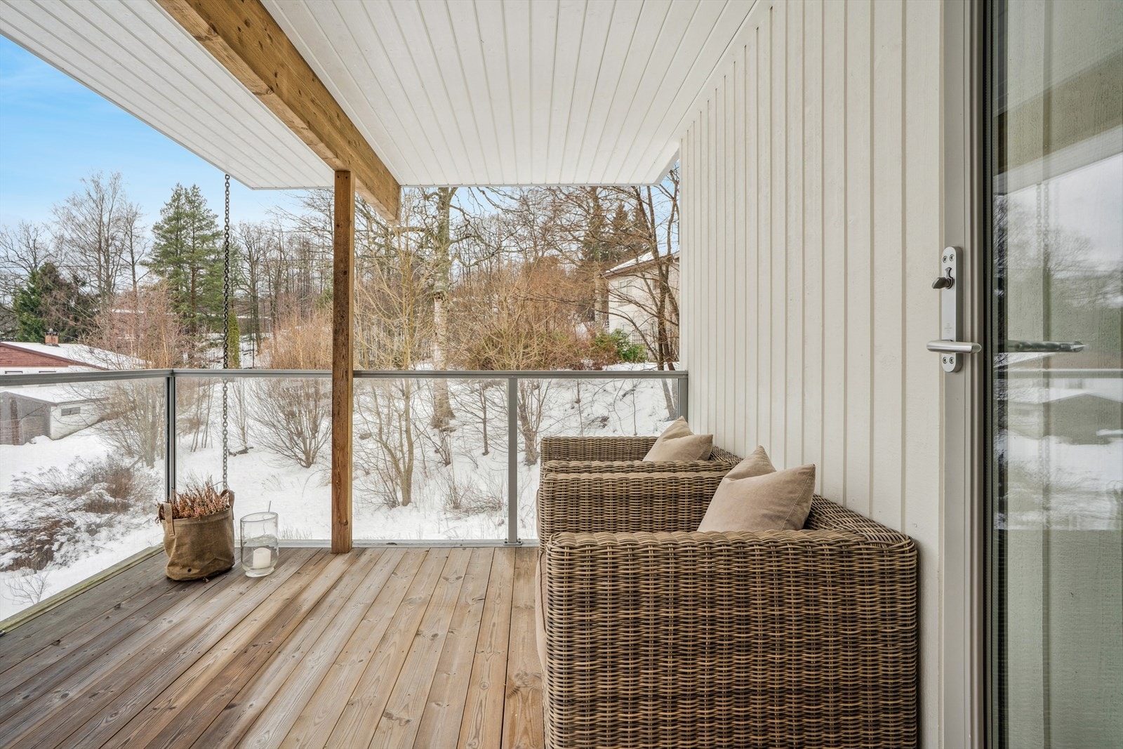 Overbygget terrasse i 1. etasje Galleribilde