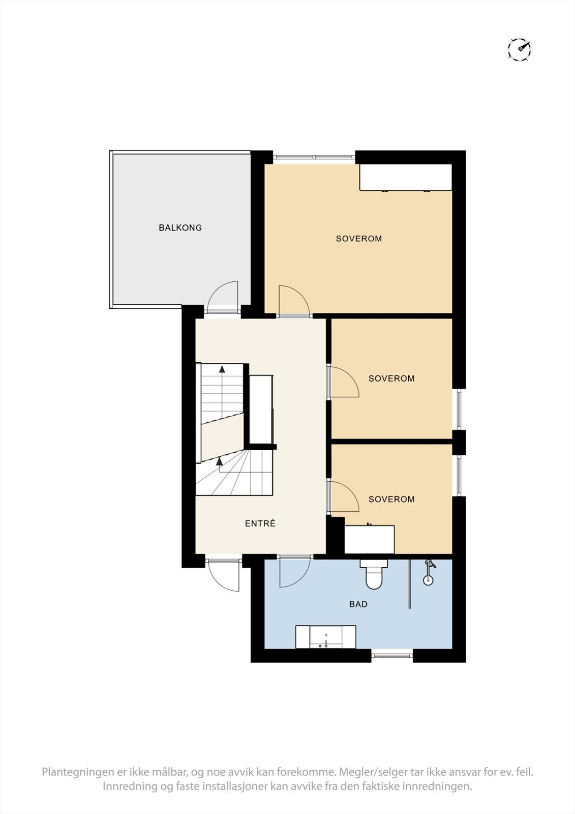 Plantegning 1. etasje Galleribilde