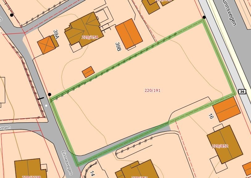 Kartutsnitt (Ikke i målestokk) Galleribilde