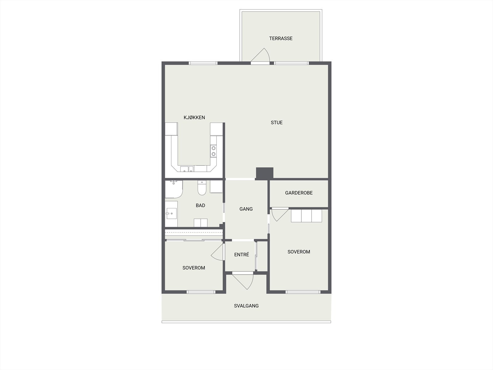 Tiltalende leilighet med super planløsning Galleribilde