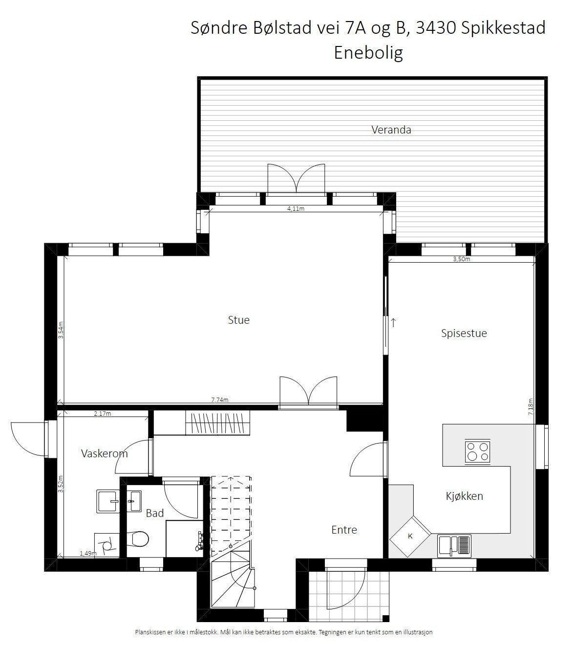Plantegning 1. etasje. Galleribilde