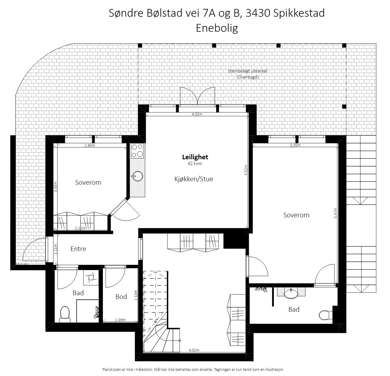 Plantegning underetasje. Galleribilde