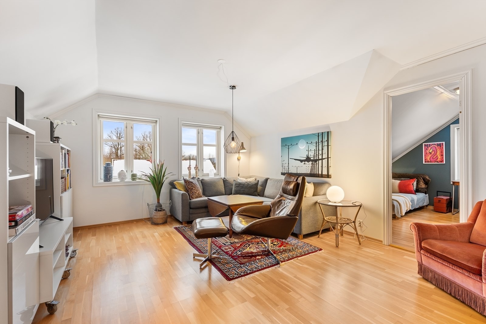 Ekstra stue som gir mer spillerom for familien. Galleribilde