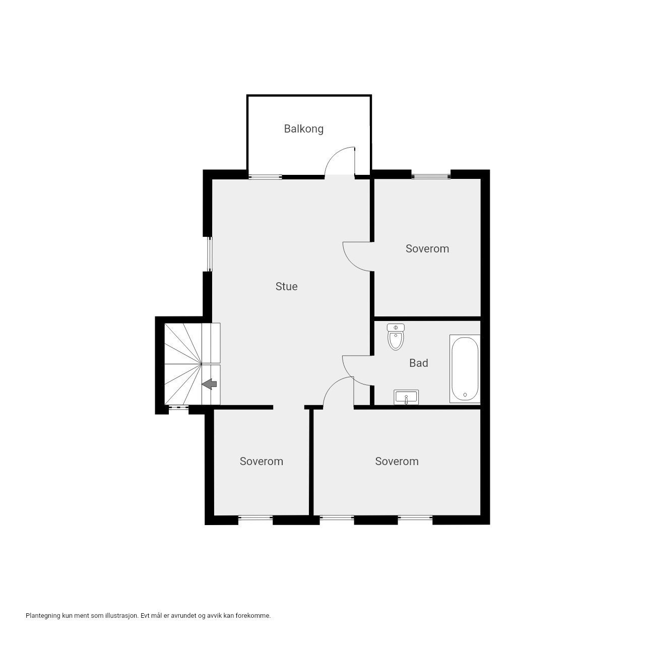 Plantegning 2. etasje Galleribilde