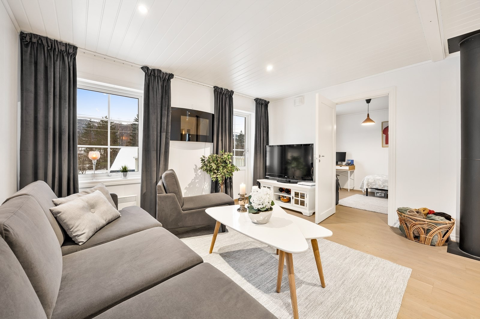 Praktisk stue nr. 2 hvor en enkelt kan trekke seg tilbake. Galleribilde