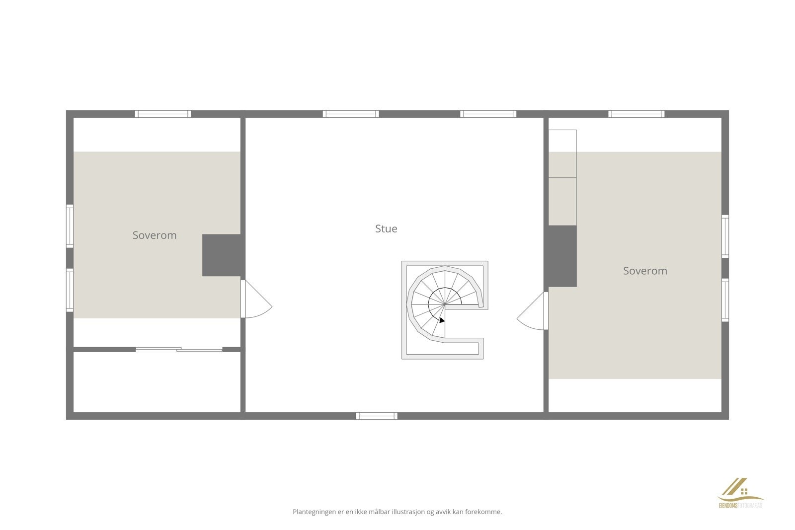 Plantegning loft. Galleribilde