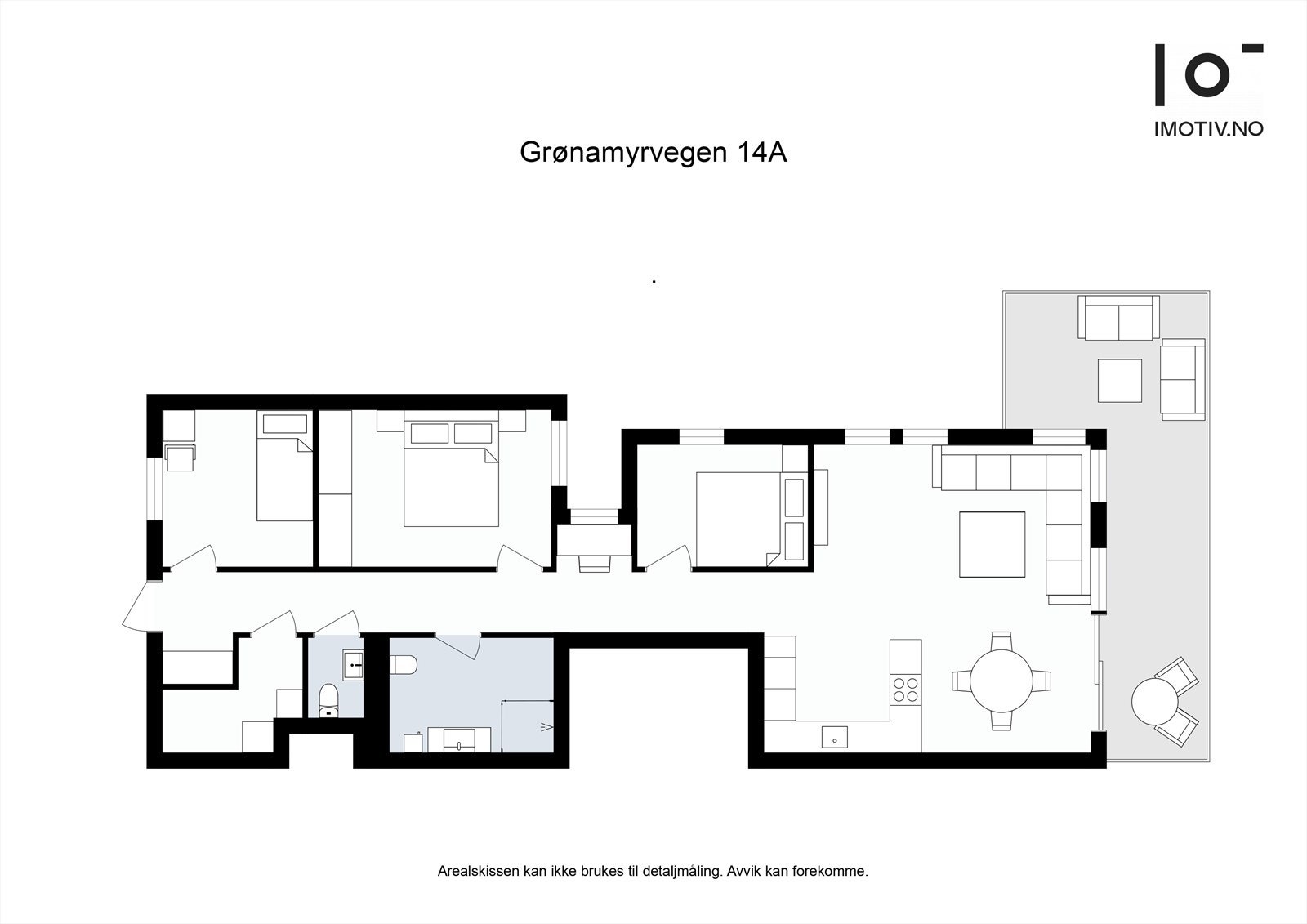 Plantegning av leiligheten Galleribilde