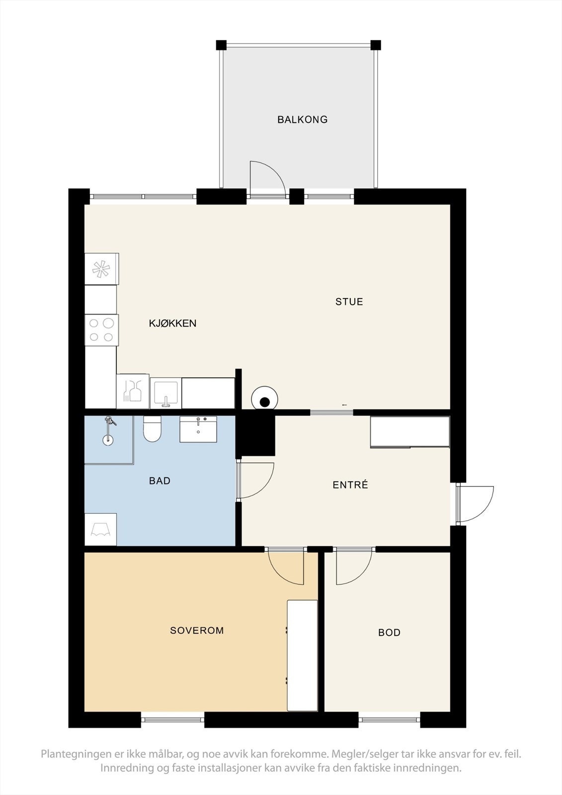 Plantegning 1. etasje Galleribilde