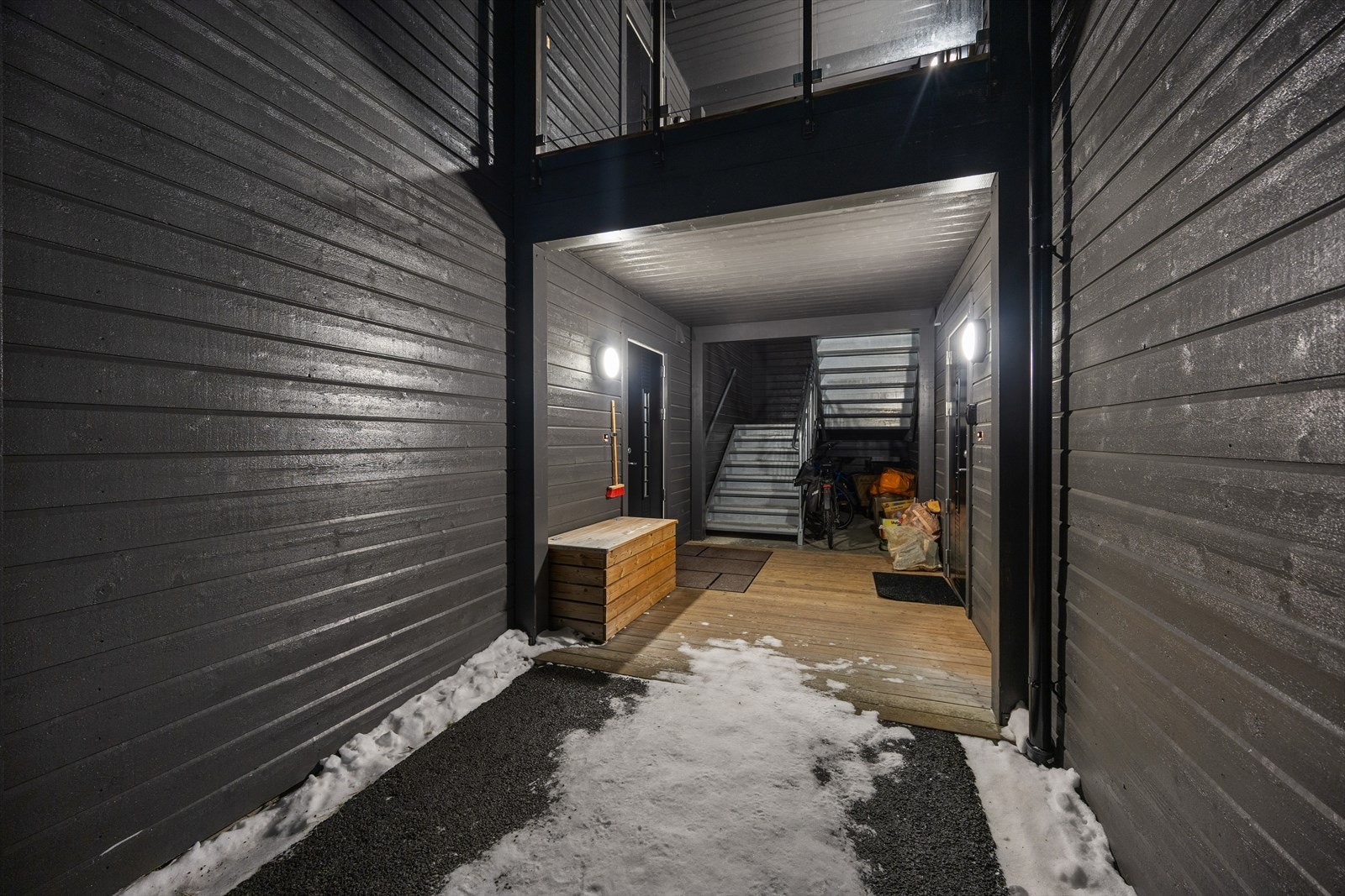 Overbygget inngangsparti. Galleribilde