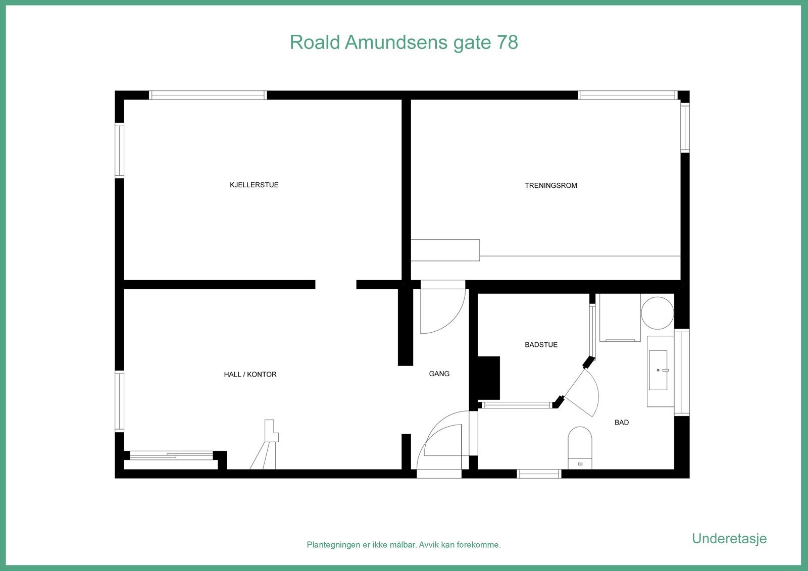 Plantegning kjeller Galleribilde