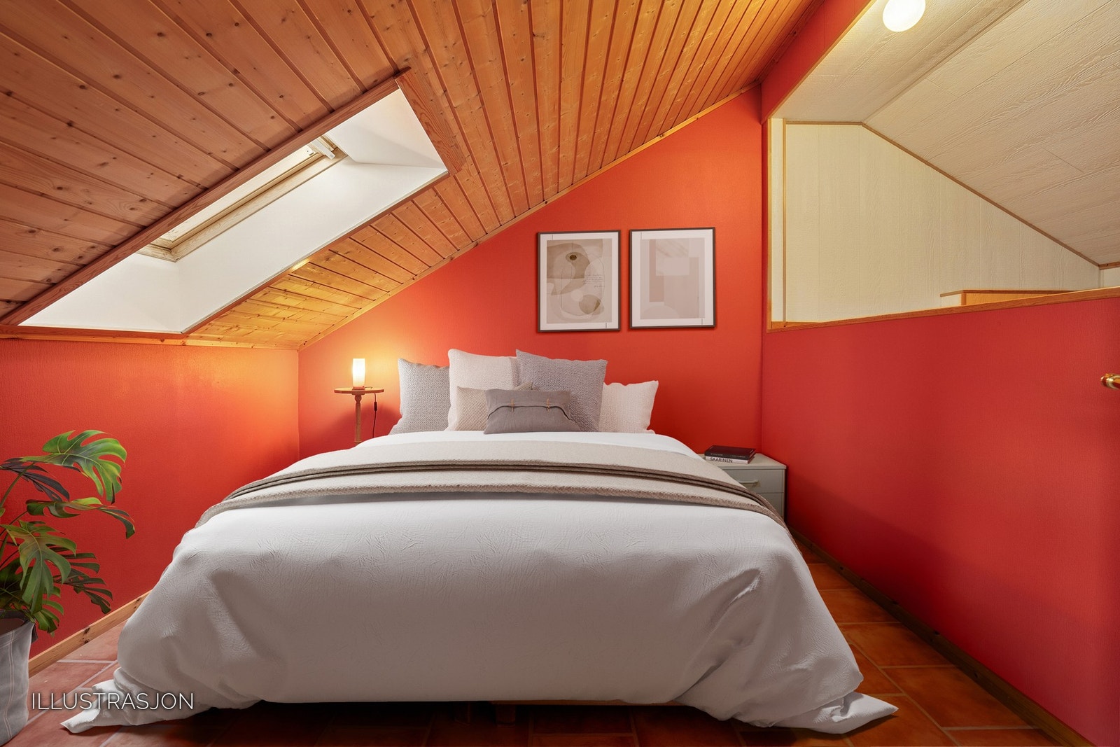 Soverommet i byggets øverste etasje er ikke omsøkt. Galleribilde