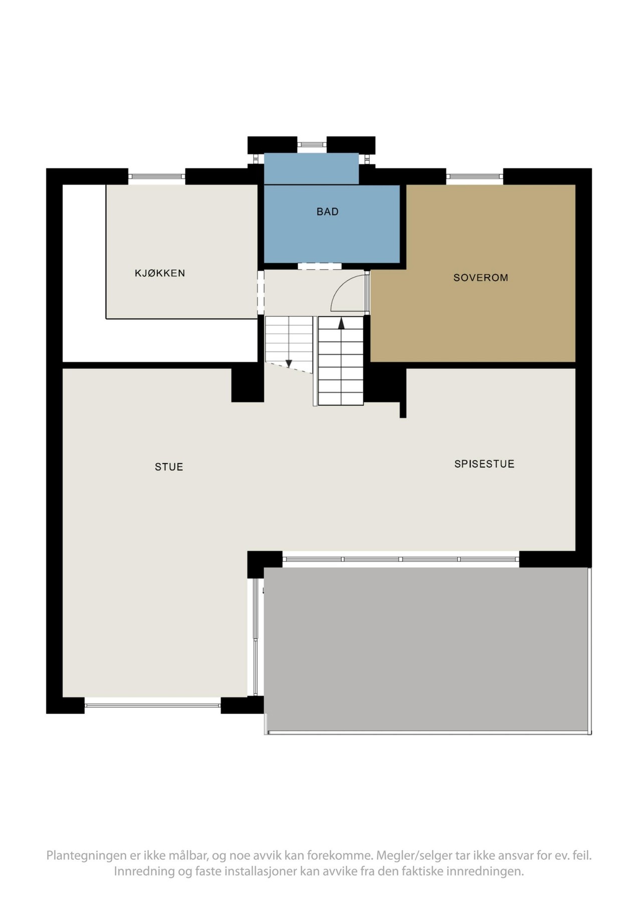 Plantegning 1.etasje. Galleribilde