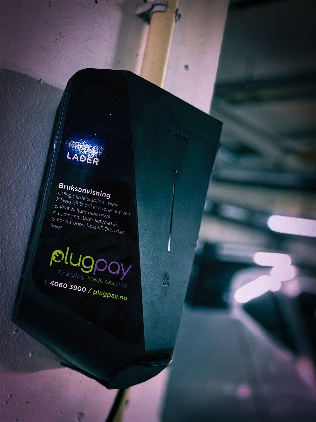 Easee lader. Galleribilde