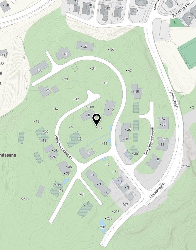 Her er Kløvervegen 13. Galleribilde