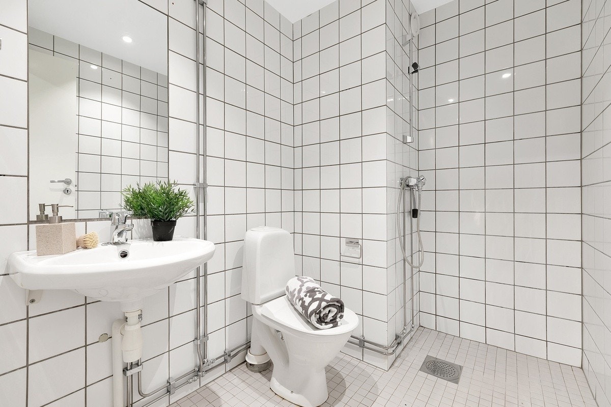 Baderom illustrasjon Galleribilde