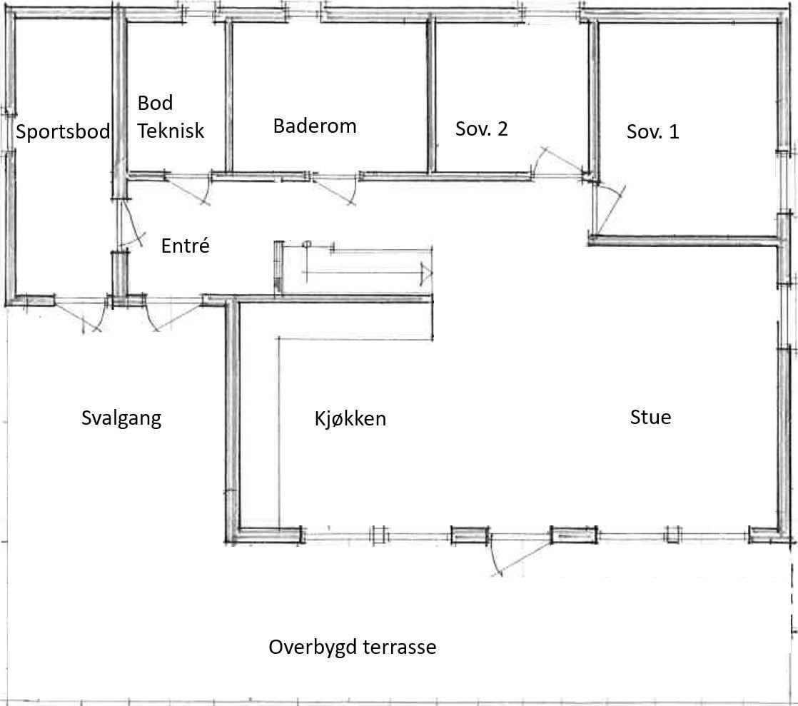 Plantegning - hovedplan Galleribilde