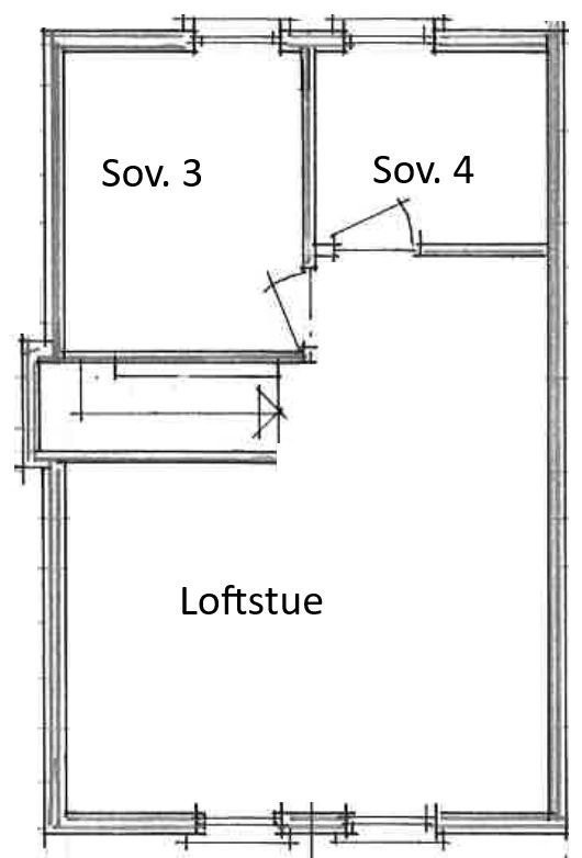 Plantegning - loftplan Galleribilde