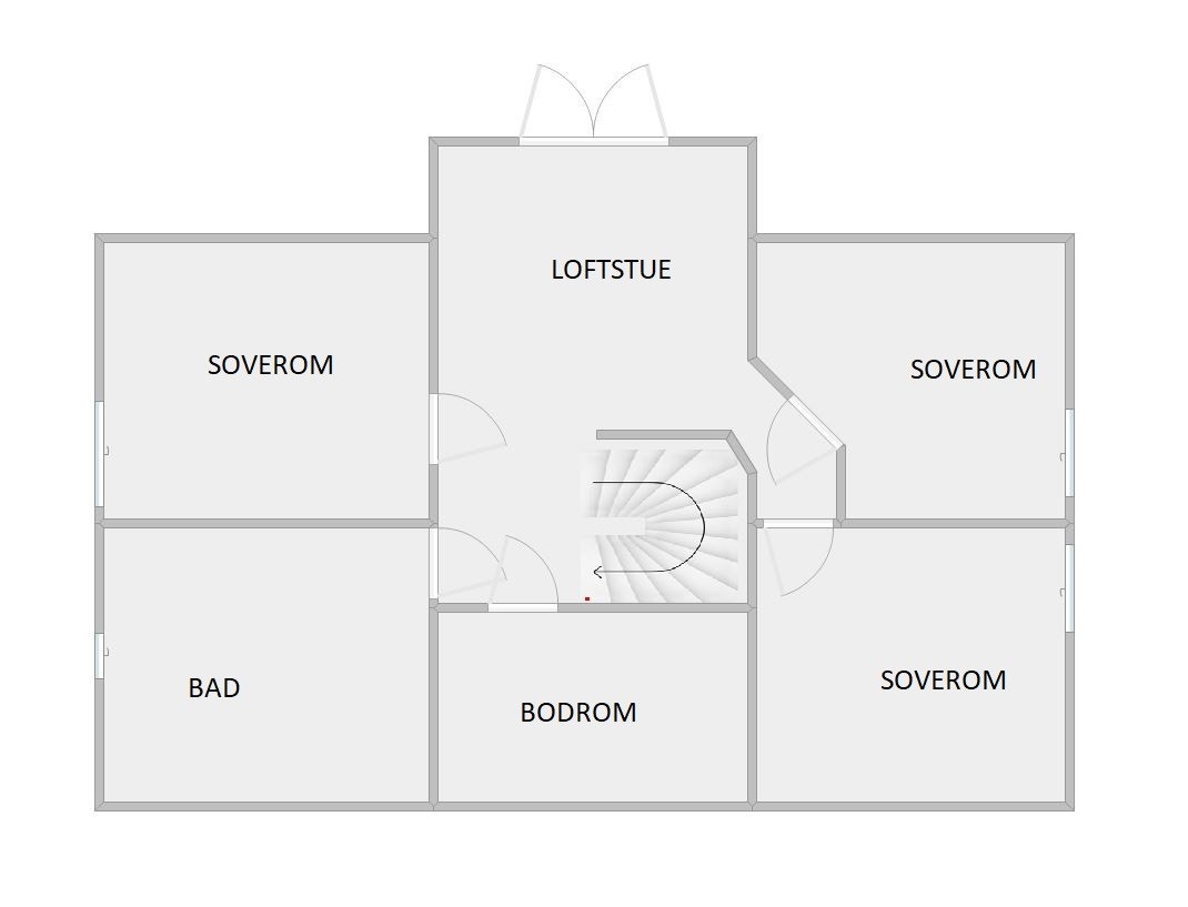 Plantegning 2. etasje. Galleribilde
