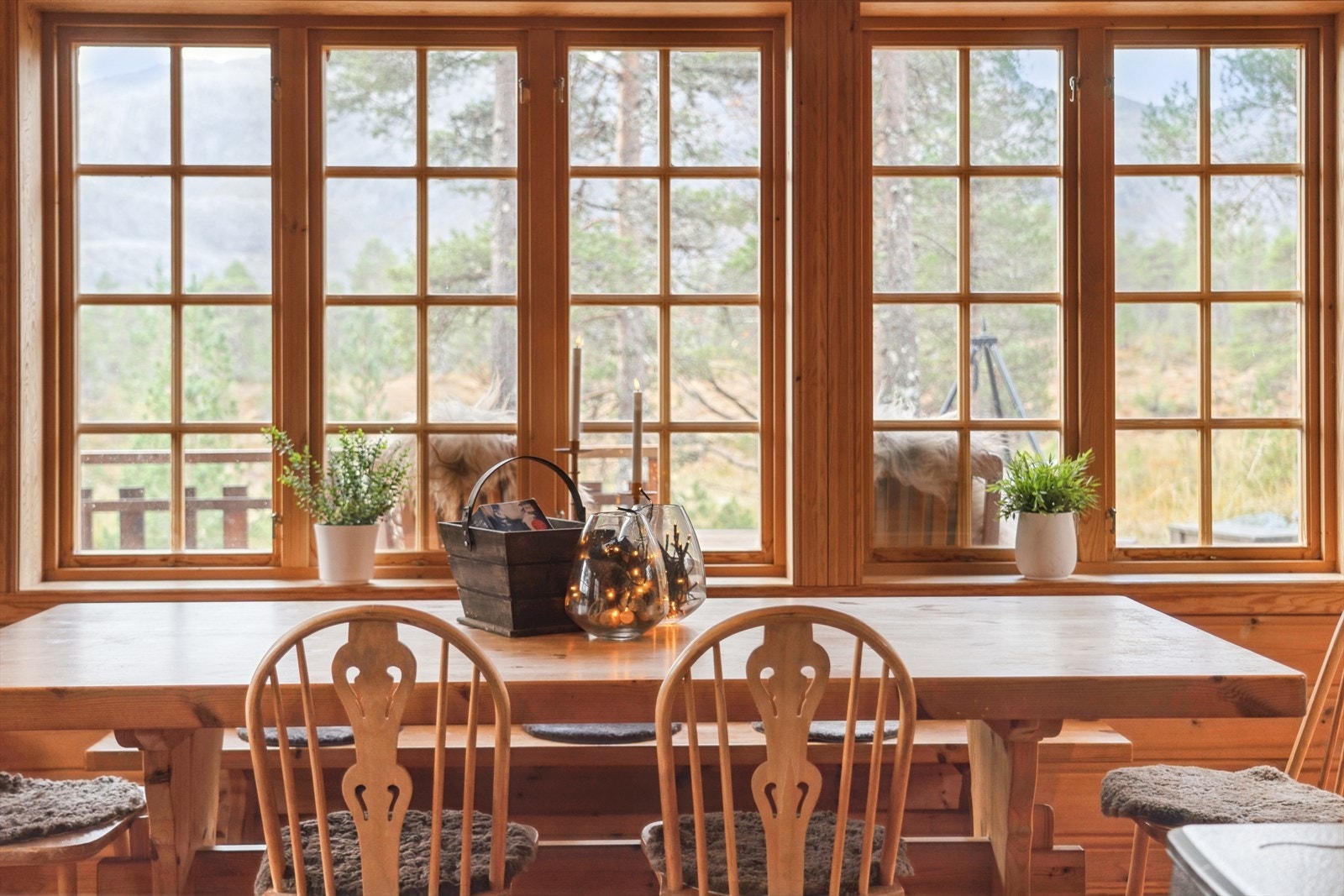 Her er det fantastisk å sitje å følgje med på naturbilde utom. Galleribilde