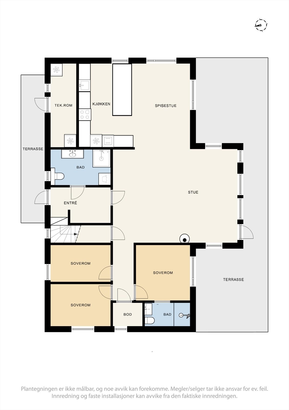 Plantegning - 1. etasje. Galleribilde