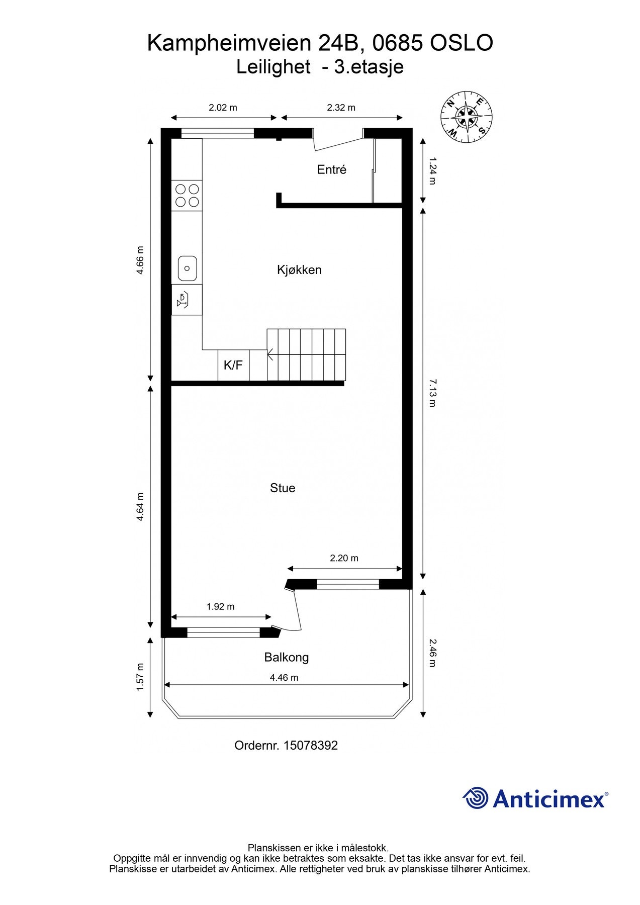 Plantegning 3.etasje Galleribilde