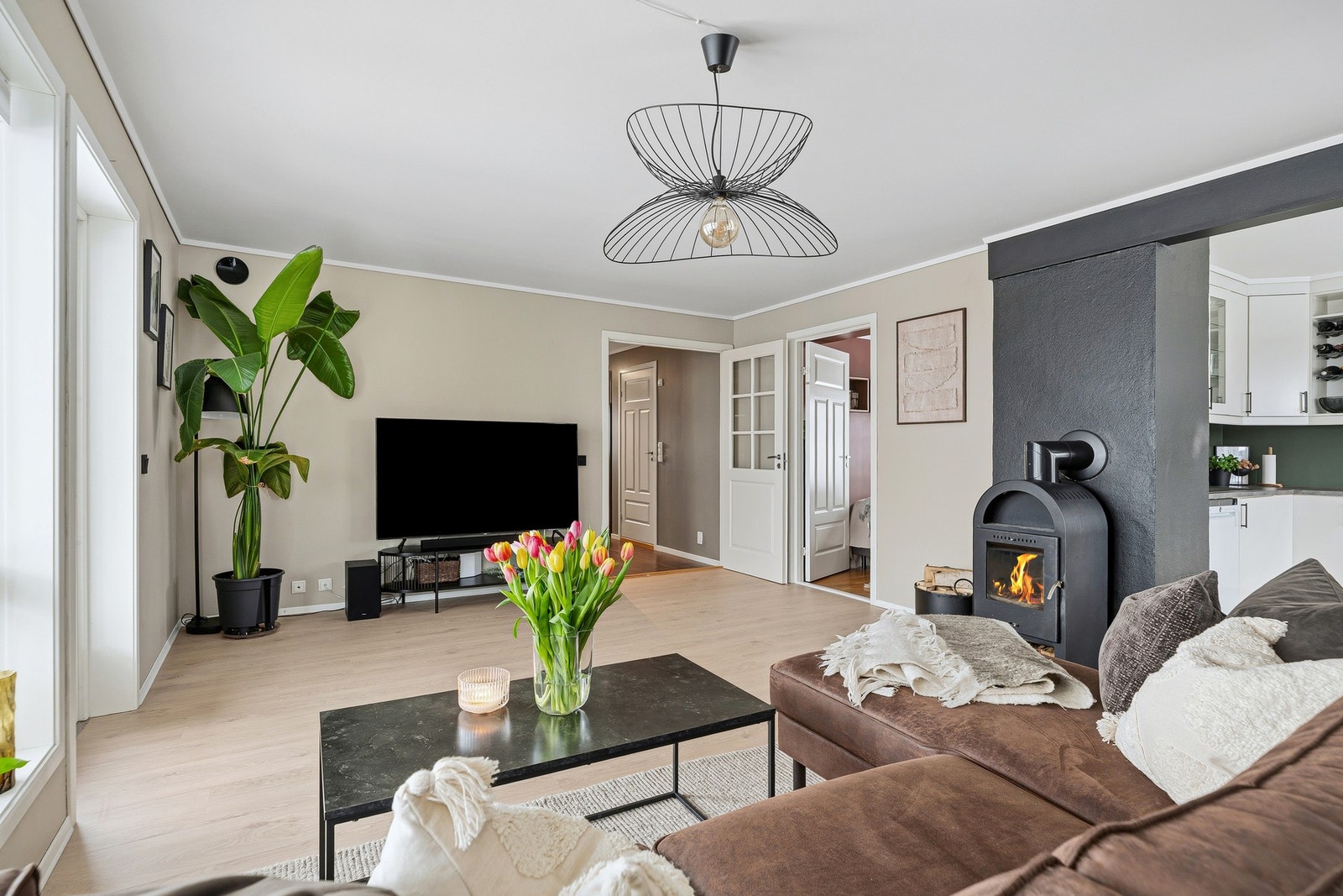 Det er fiber fra Telenor i leiligheten Galleribilde