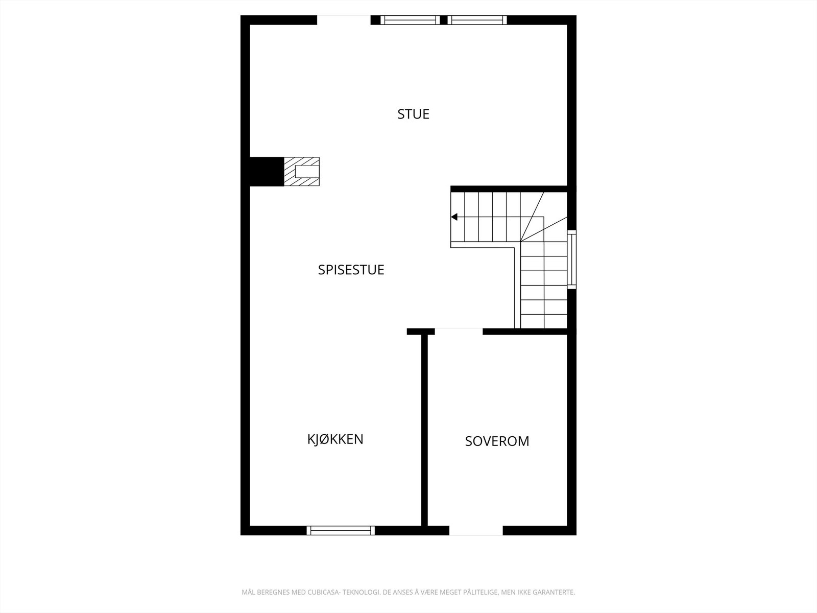 Veiledende skisse av første etasje. Galleribilde