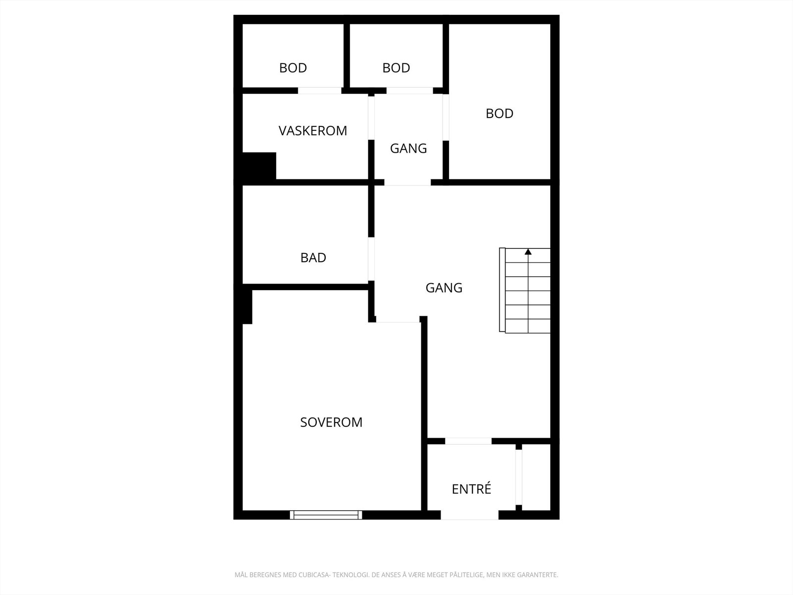 Veiledende skisse av underetasje. Galleribilde