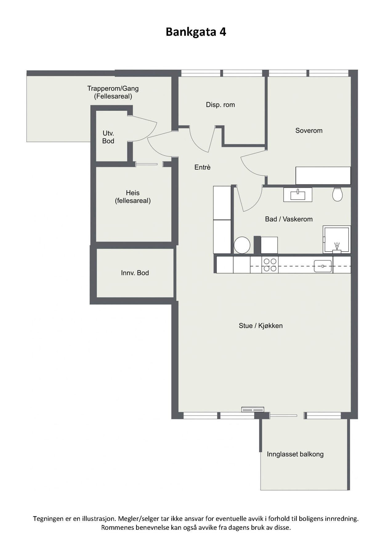 Plantegning 2D Galleribilde