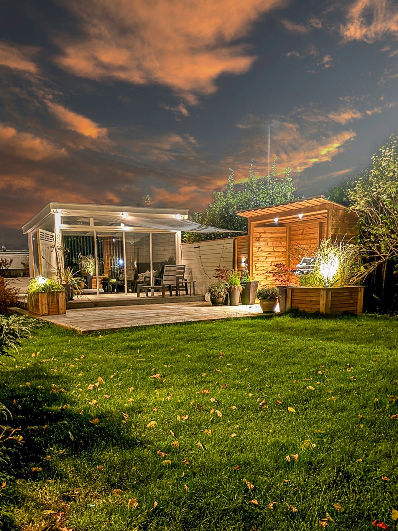 Kveldsbilde utestue (eiers bilde fra sommer 2025) Galleribilde