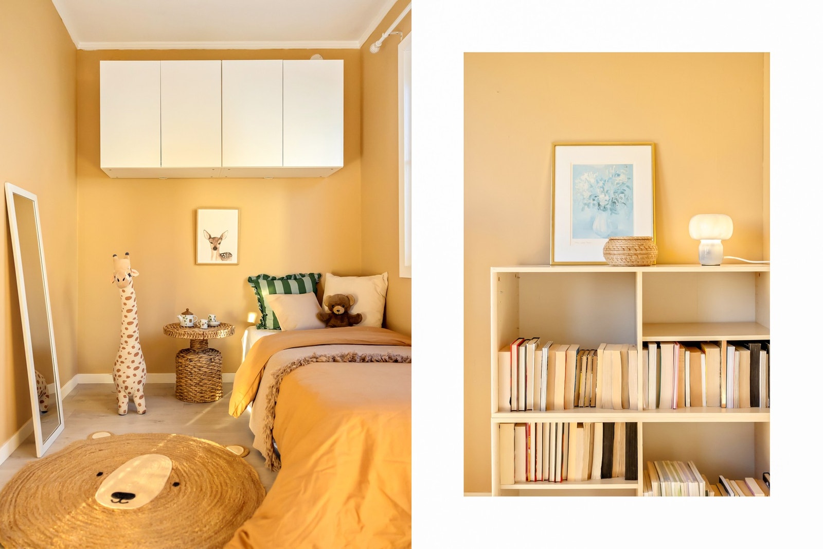 Også dette rommet er malt i en herlig pastelfarge for en god romfølelse Galleribilde