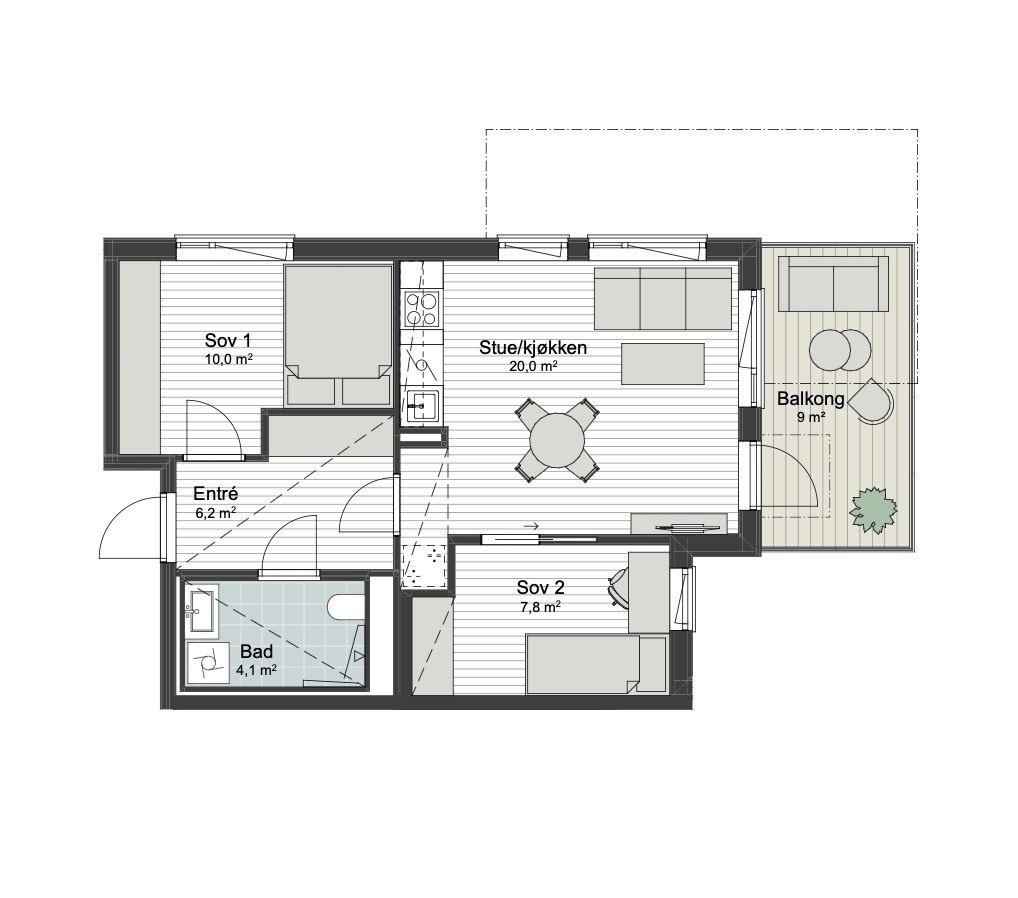 Plantegning Galleribilde