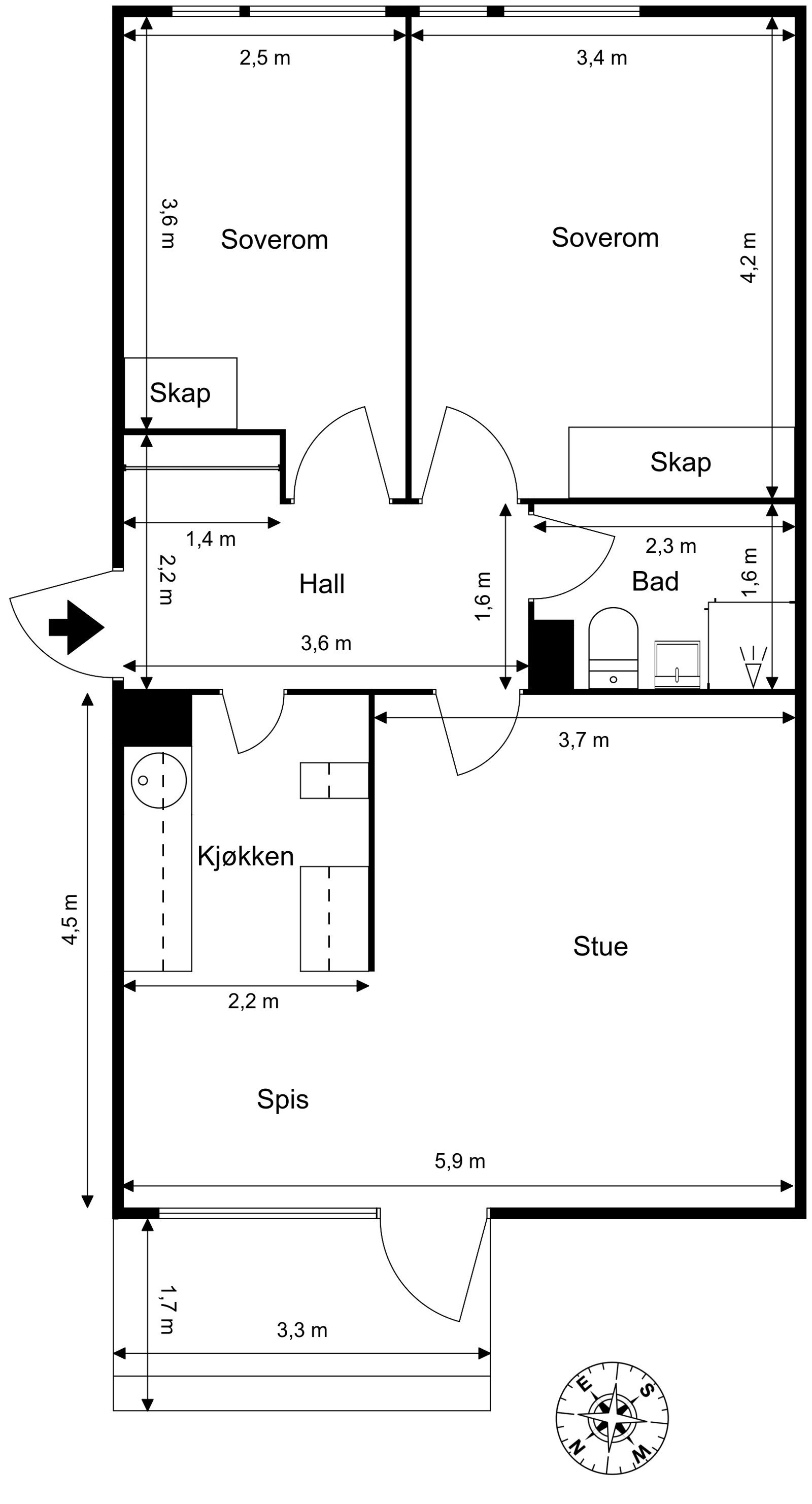 Plantegning. Galleribilde