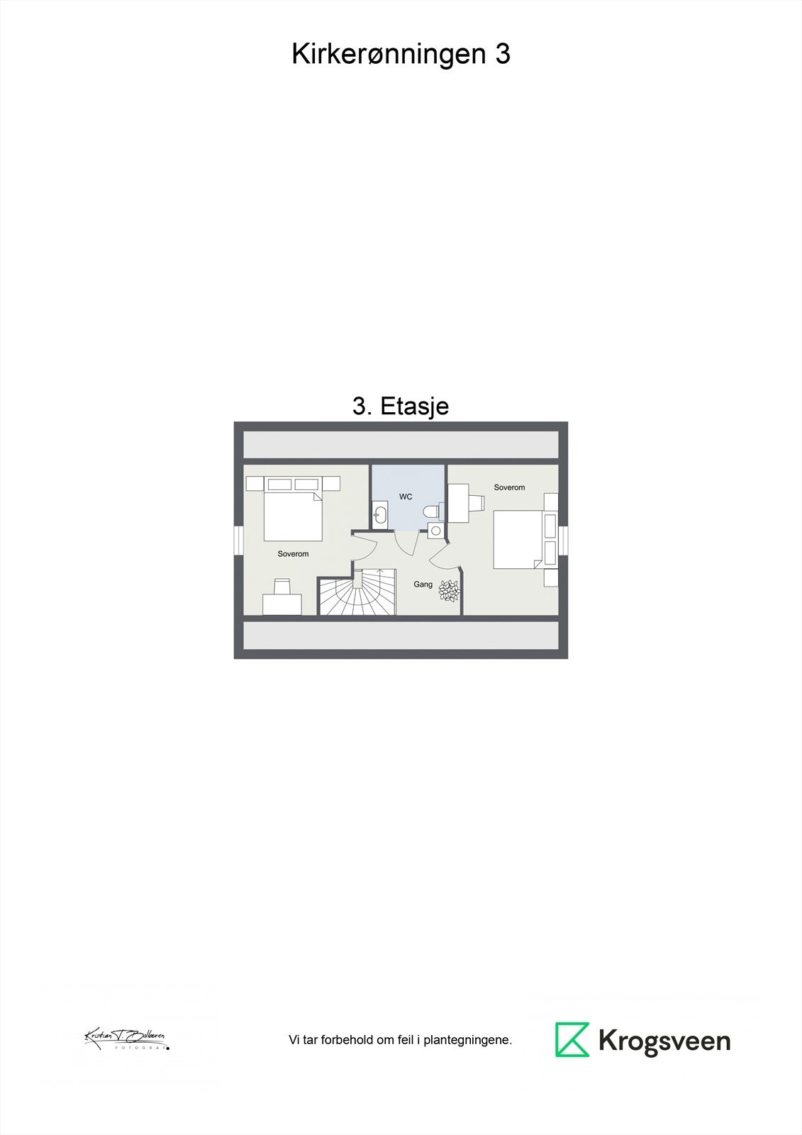 Planskisse loftsetasje. Galleribilde
