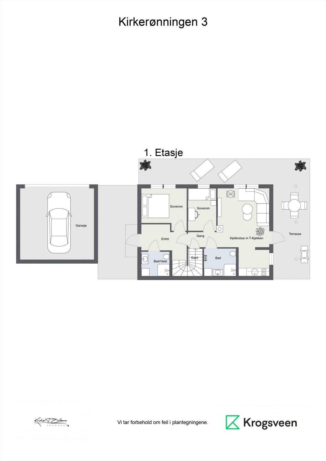 Planskisse 1. etasje. Galleribilde