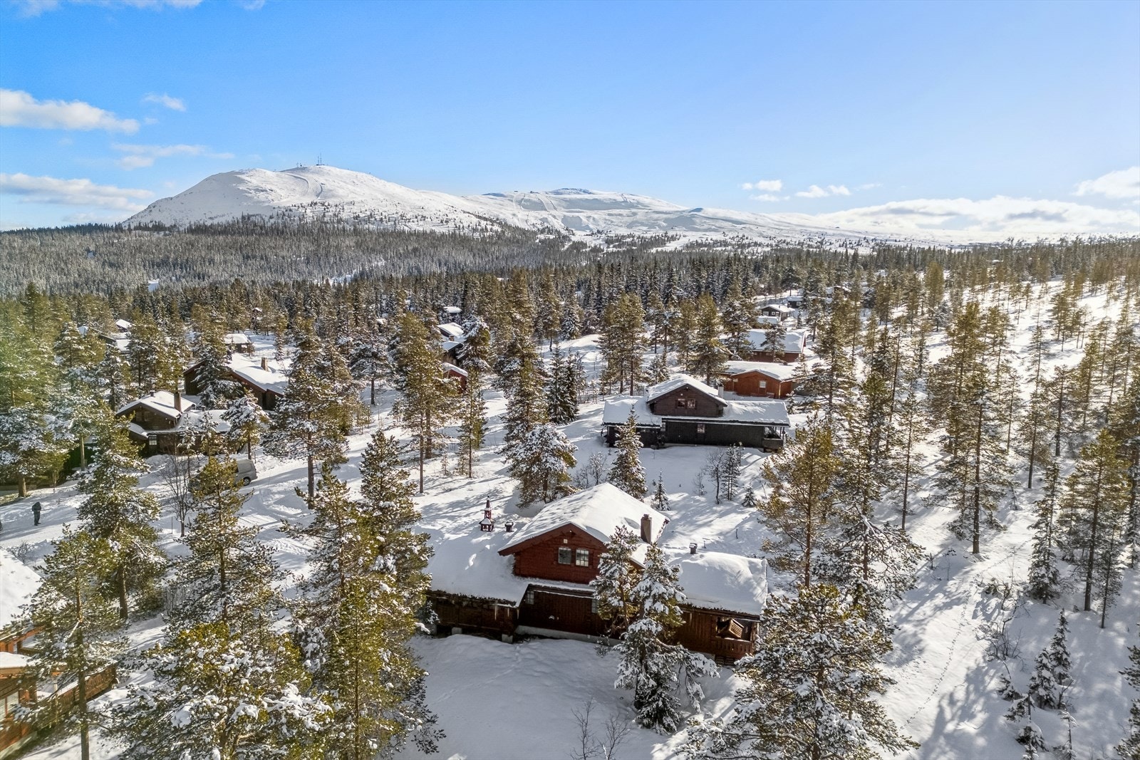 Fageråsen Hytteområde er veletablert, snøsikkert og vakkert Galleribilde