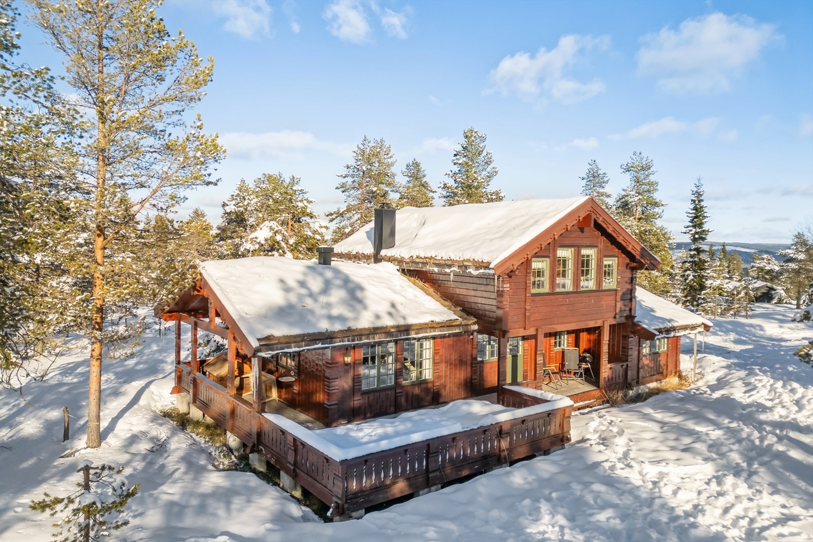 Fjellhytte med plass til storfamilien og venner, ski in/ski out i Fageråsen, Trysilfjellet. Galleribilde