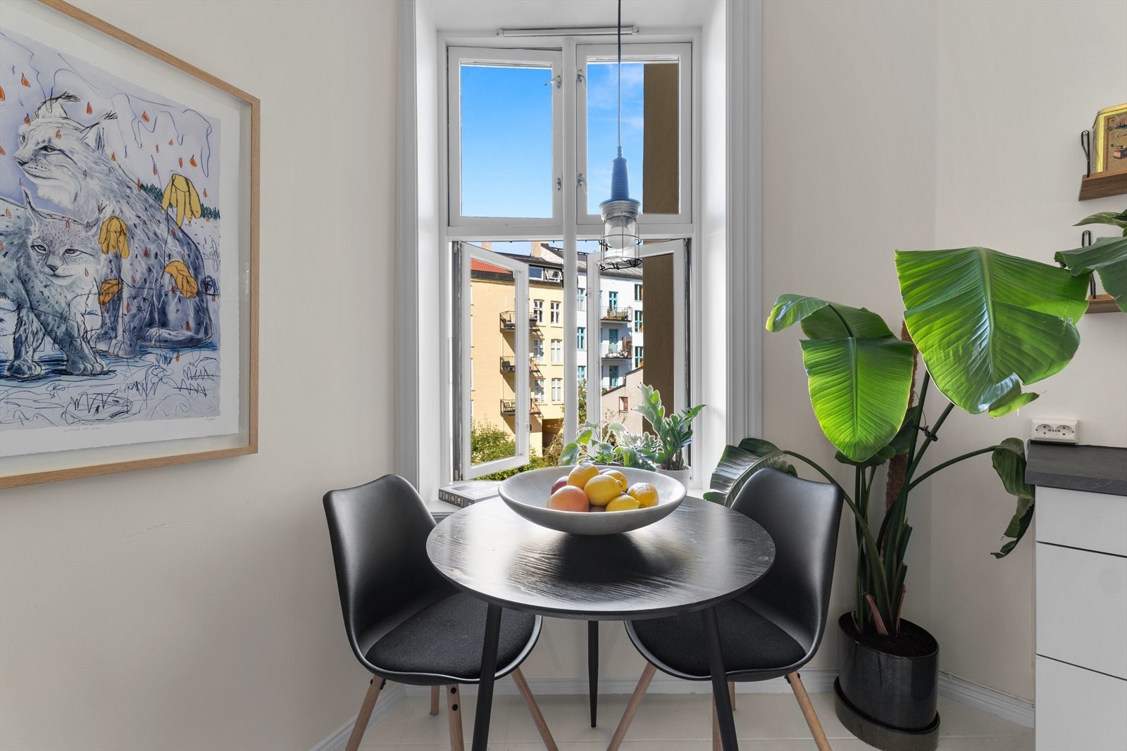 Hyggelig med litt utsyn mens frokosten nytes Galleribilde