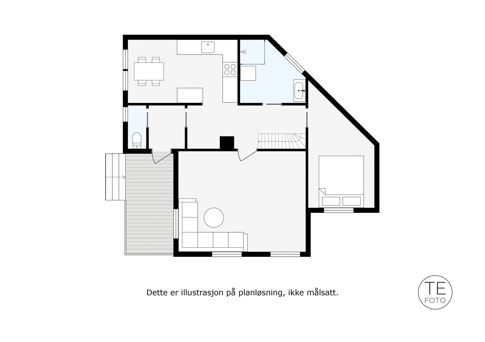 Plantegning 1. etasje. Galleribilde