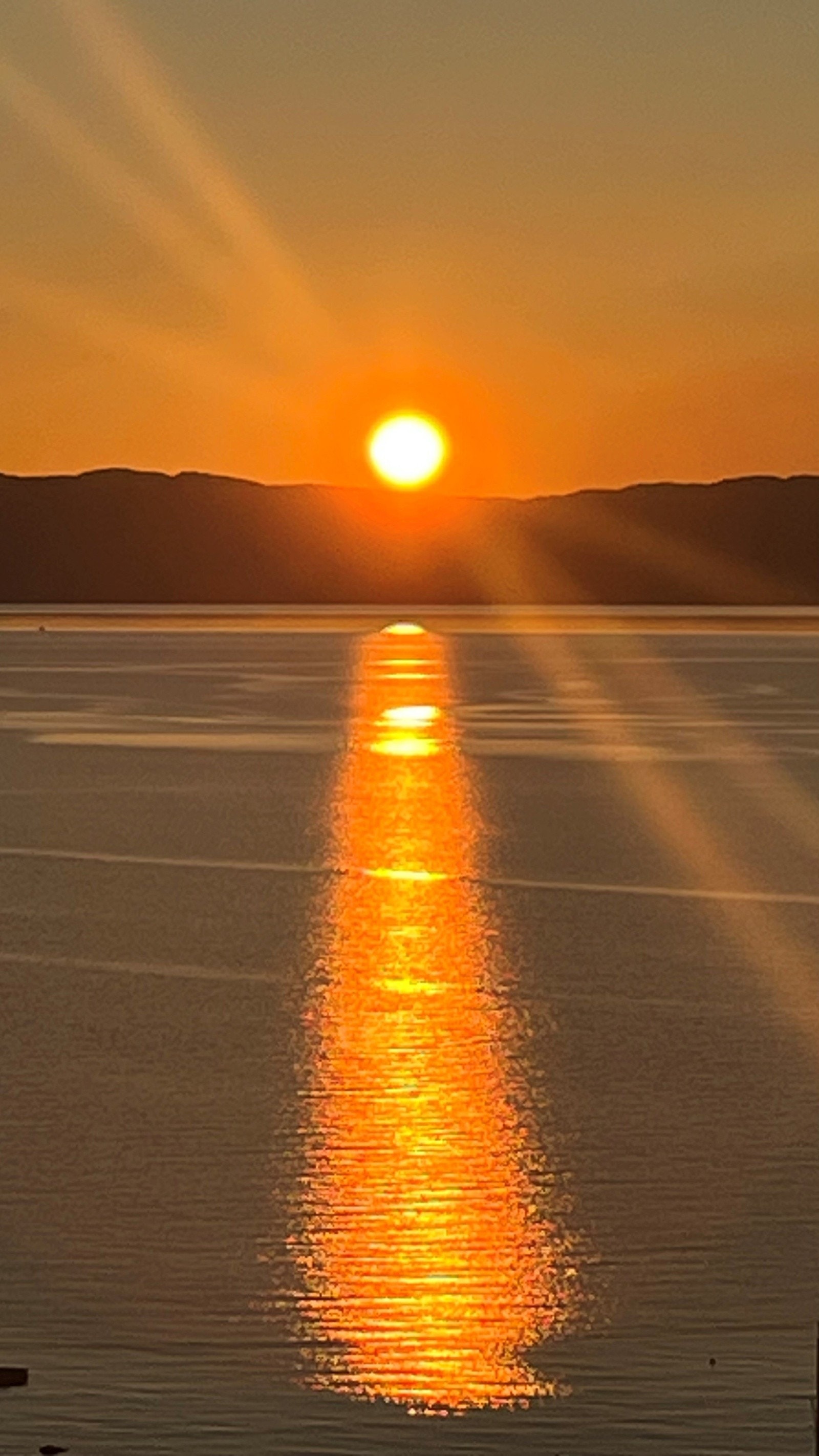 Solnedgangdsbilde tatt av eier. Galleribilde