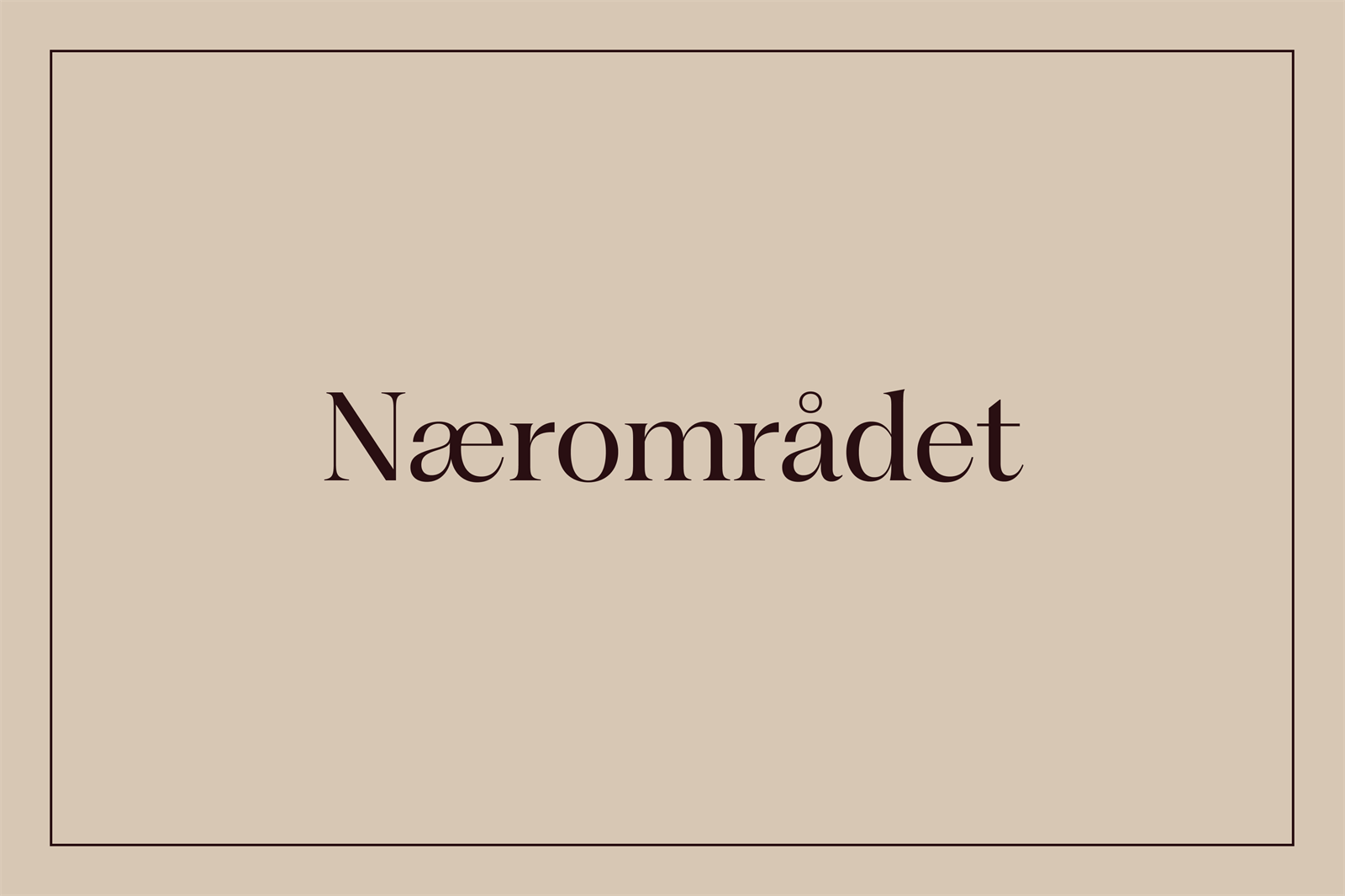 Nærområdet. Galleribilde