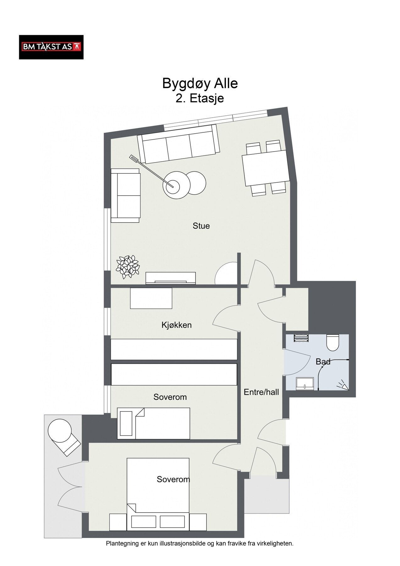 Plantegning Galleribilde