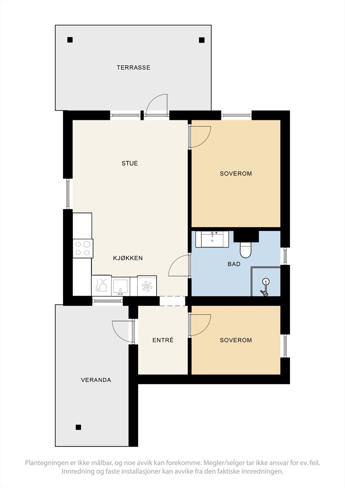 Planskisse Galleribilde