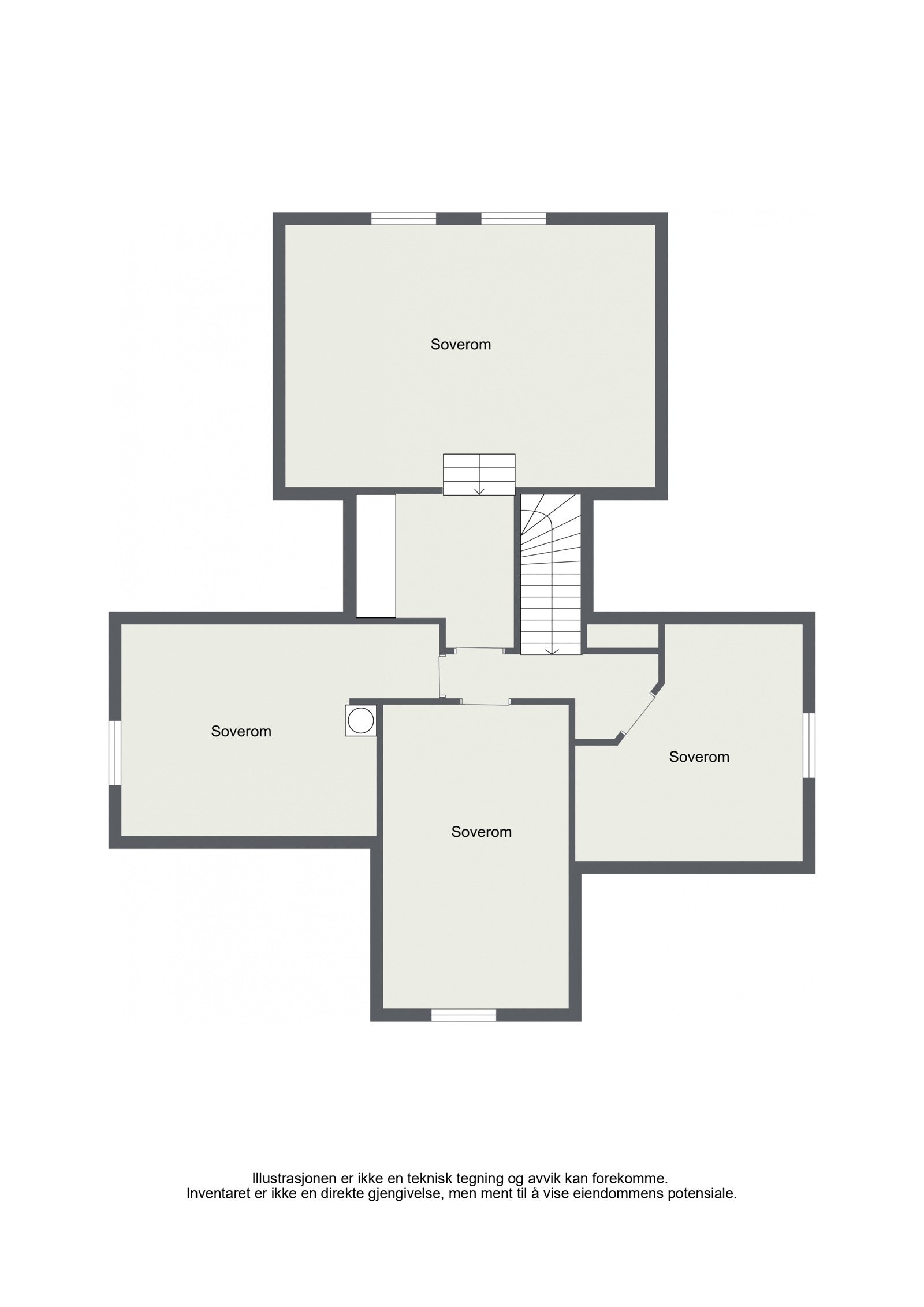 Plantegning 2. etasje. Galleribilde