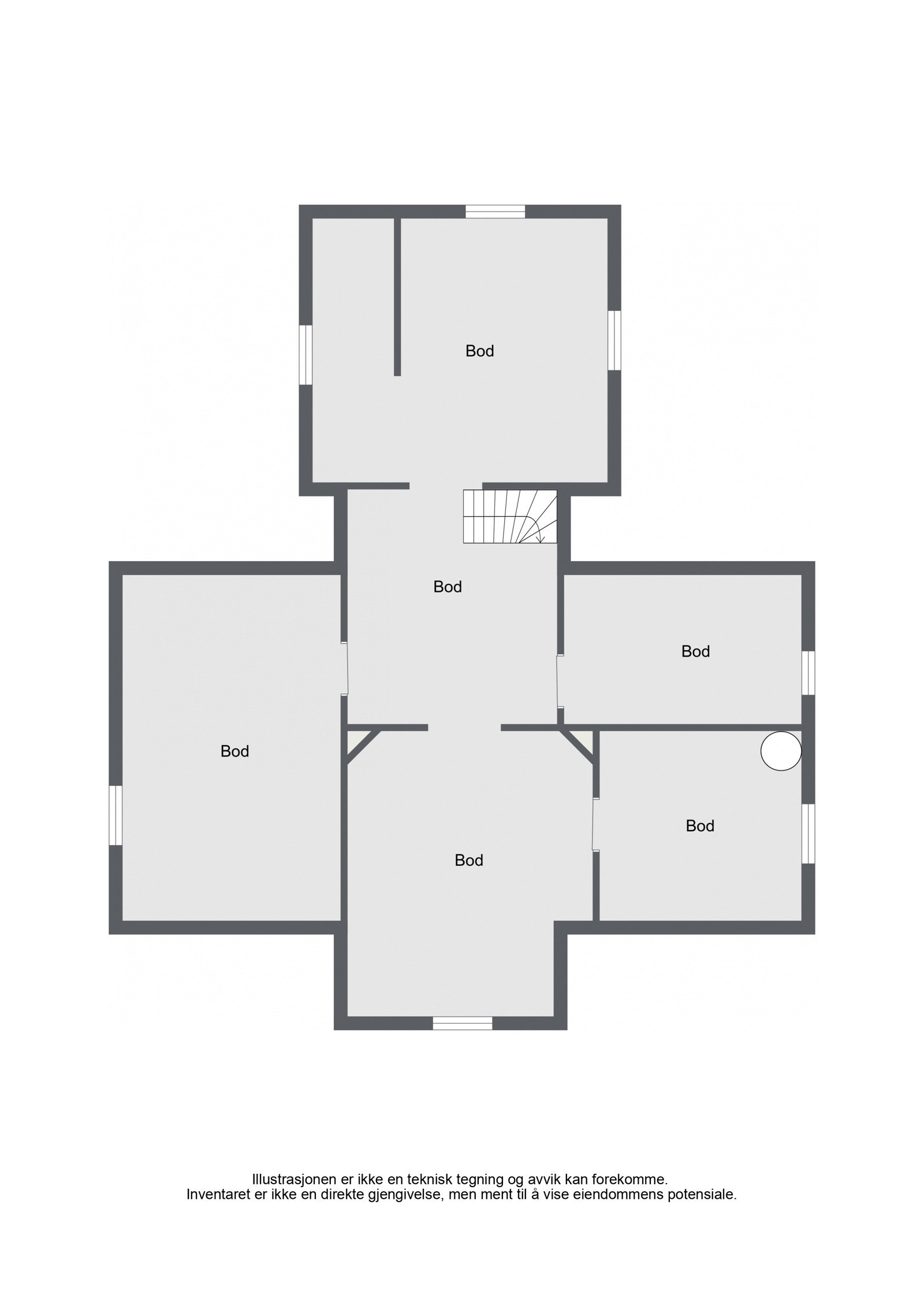 Plantegning kjeller. Galleribilde