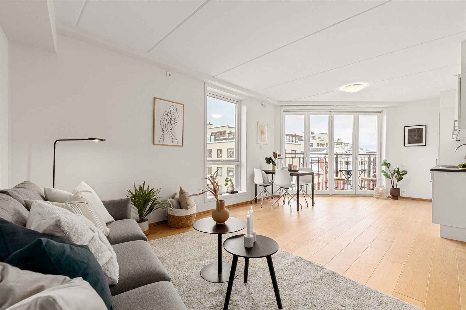 Lys og flott stue med fine overflater Galleribilde