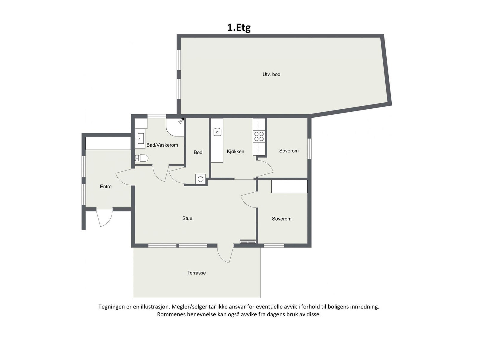 Plantegning 2D - U.etg Galleribilde